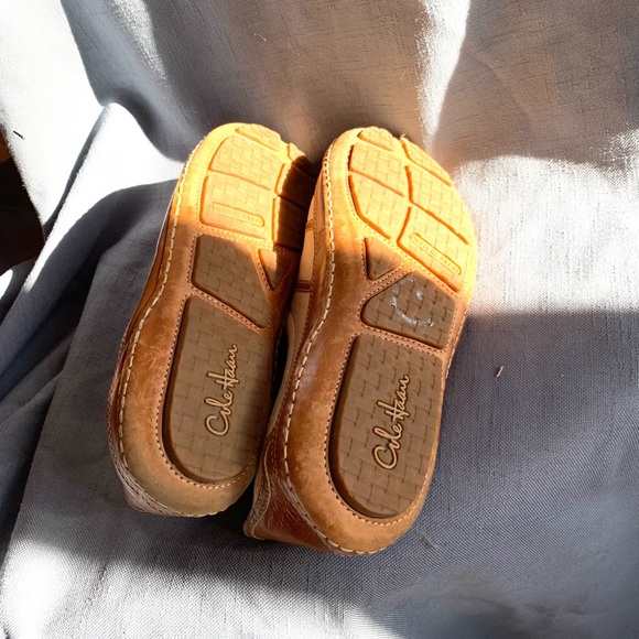 Cole Haan classic rust and white leather moccasins size 7.5 - Picture 6 of 6